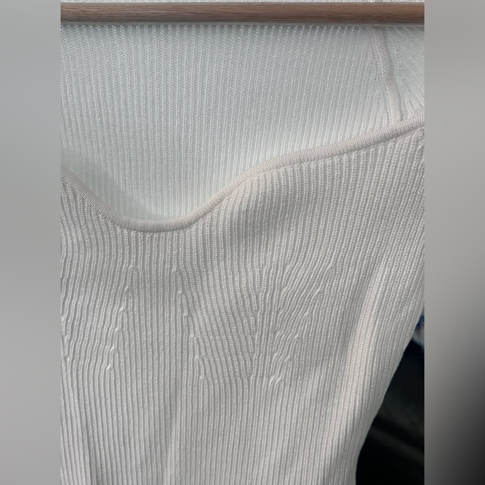 Commense Cream Ribbed Knit Top - Picture 6 of 12
